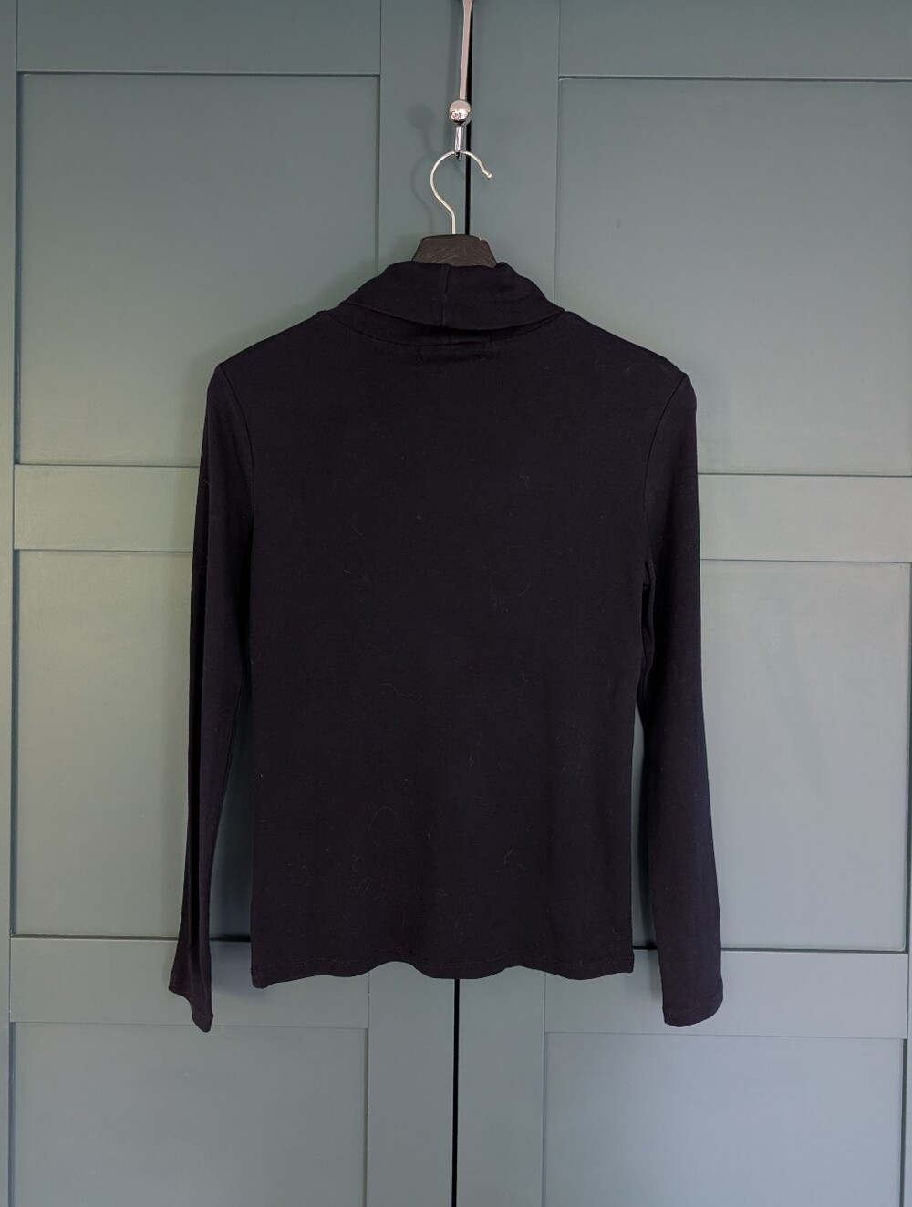 Ralph Lauren Navy Blue 100% Cotton Turtleneck | Small Petite (P/P) - Picture 2 of 7